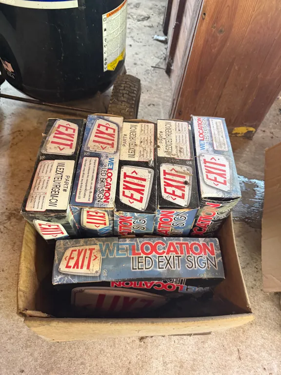 Box of LED Exit Signs