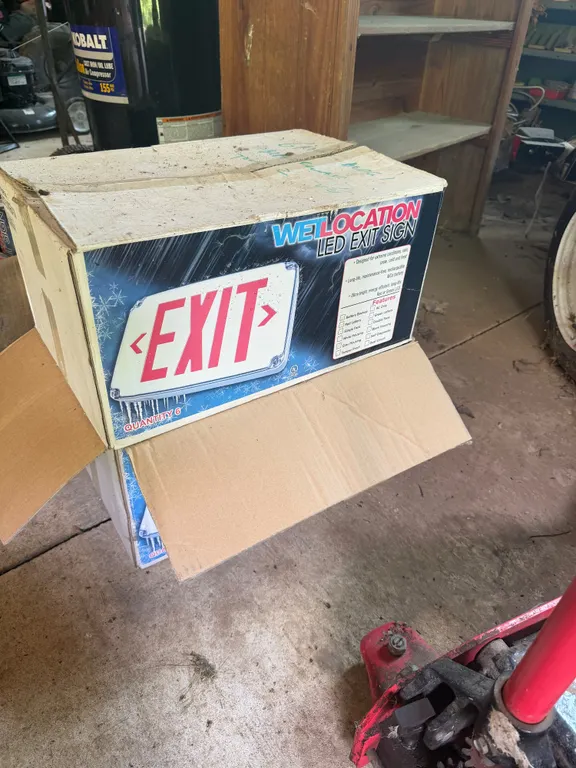 Box of LED Exit Signs