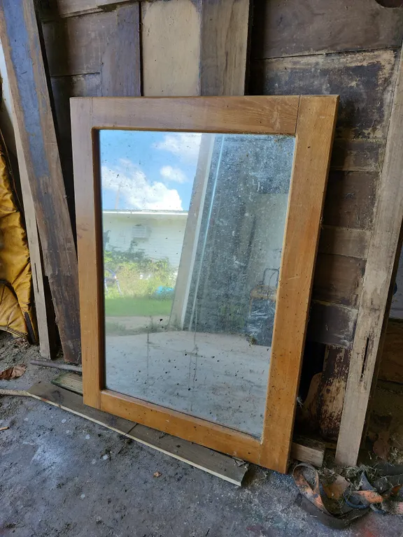 Mirror W/Wood Frame 30.5"X42"X0.75"