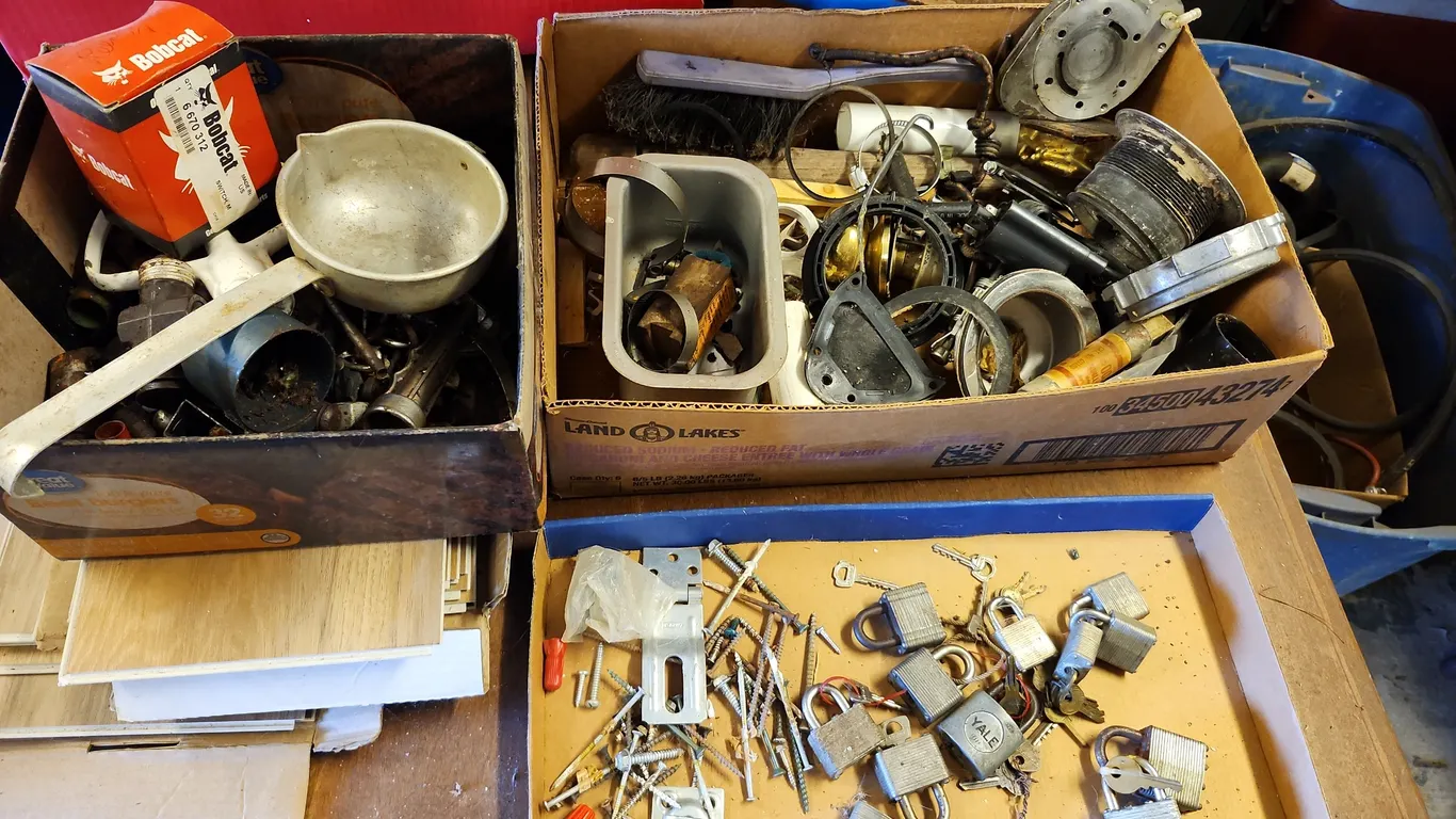 Assorted Hardware, Ladle, Etc.