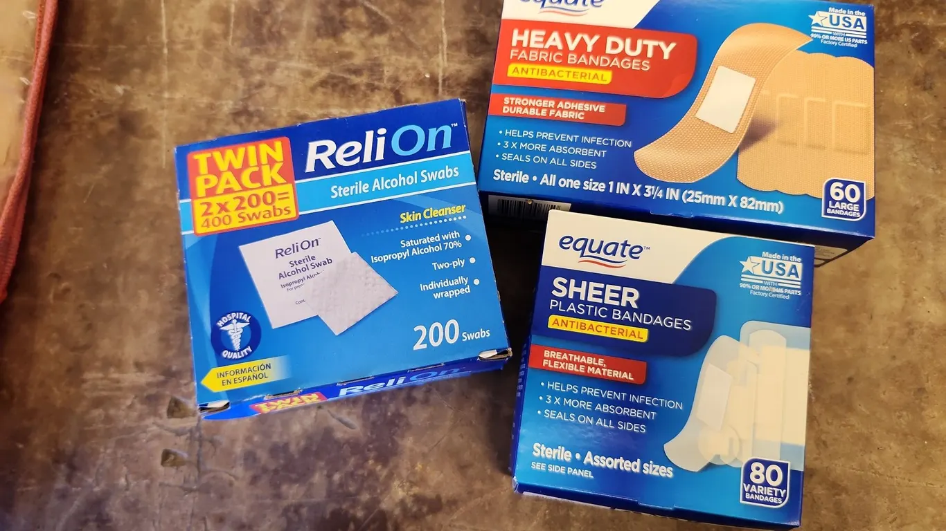 New Bandaids & Alcohol Swabs