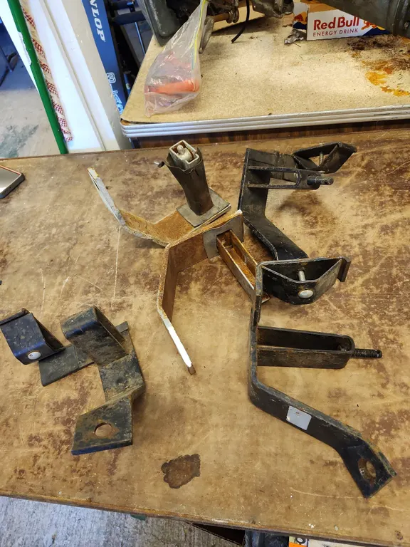Ladder Brackets, Some Marked Espando Hol-Down