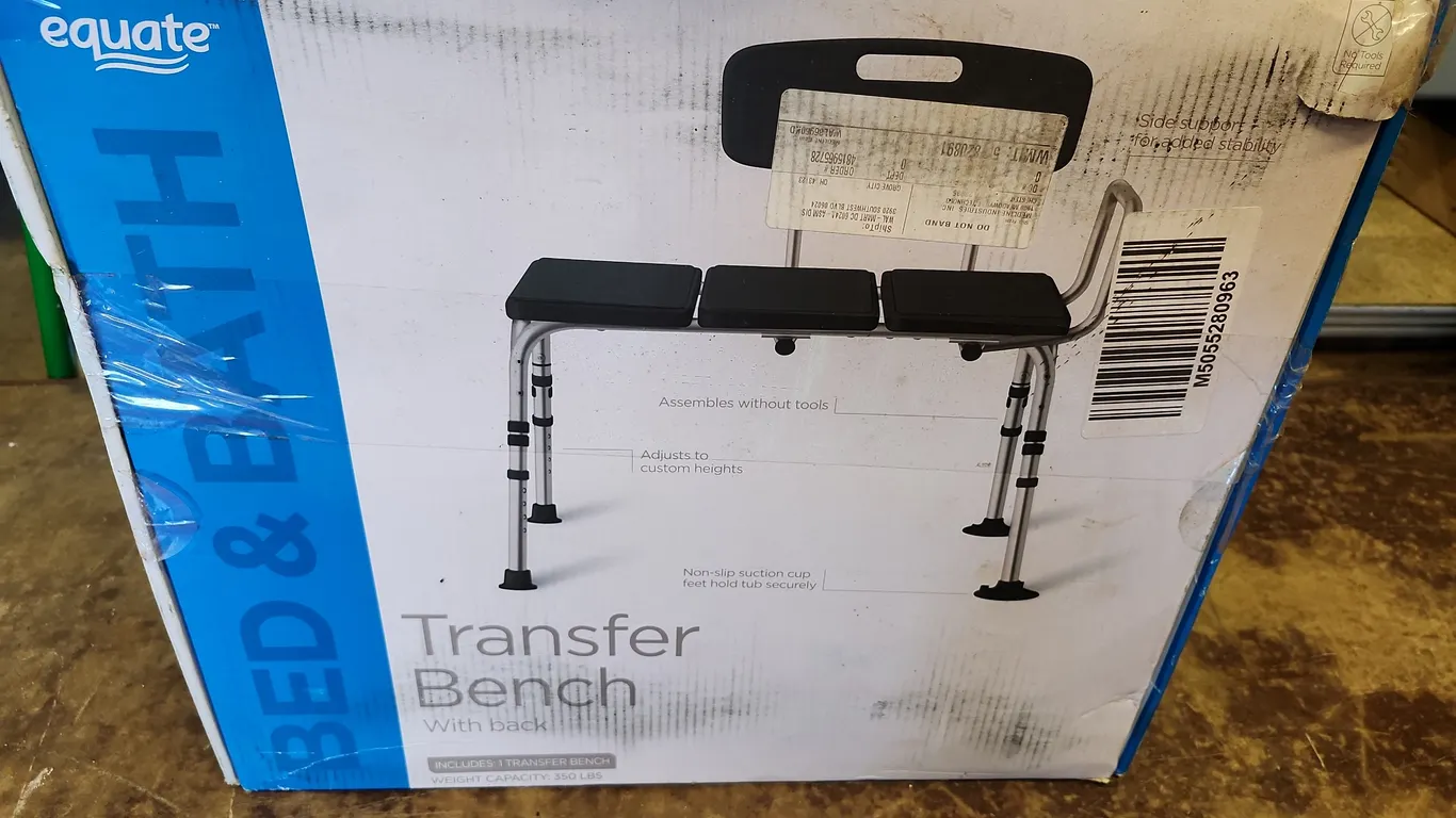 Equate Transfer Bench W/Back