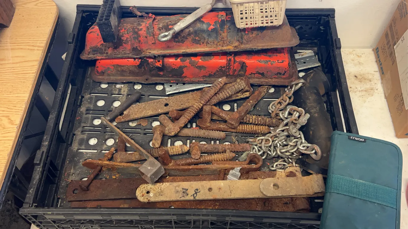 Valve Covers, Crate, Hinge Brackets, Etc.