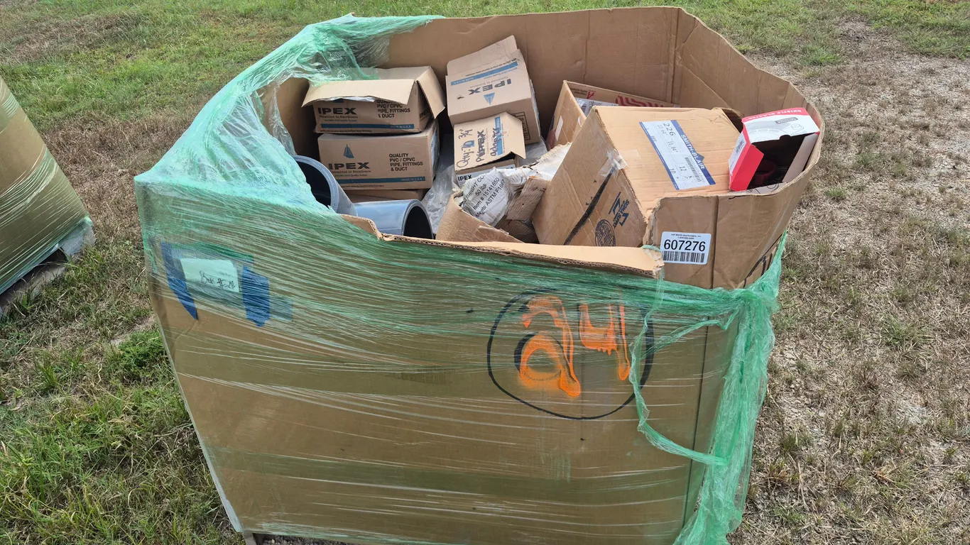 5 BOXES OF PIPE CONTRACTOR SUPPLIES