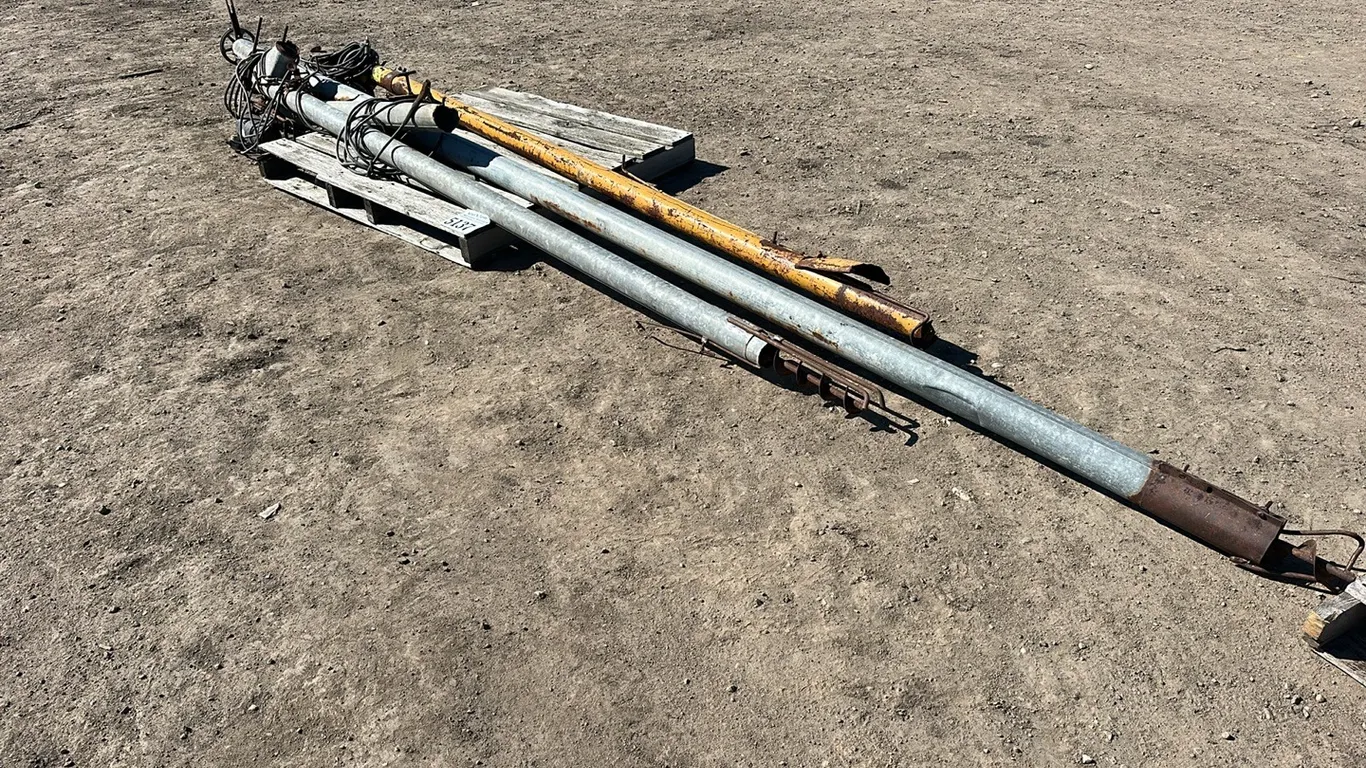 3 - MISC AUGER TUB AND FLIGHTING MISC SIZE 2-4 " TUBE, VARIOUS LENGTH