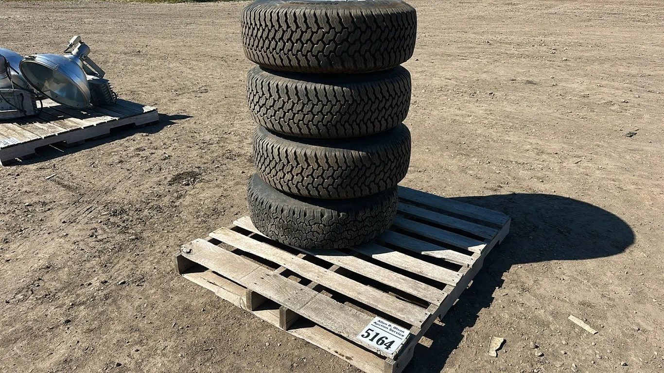 4 - WHITE WALL PERFORMANCE R235/75R15 ON 5 BOLT CHEV RIMS