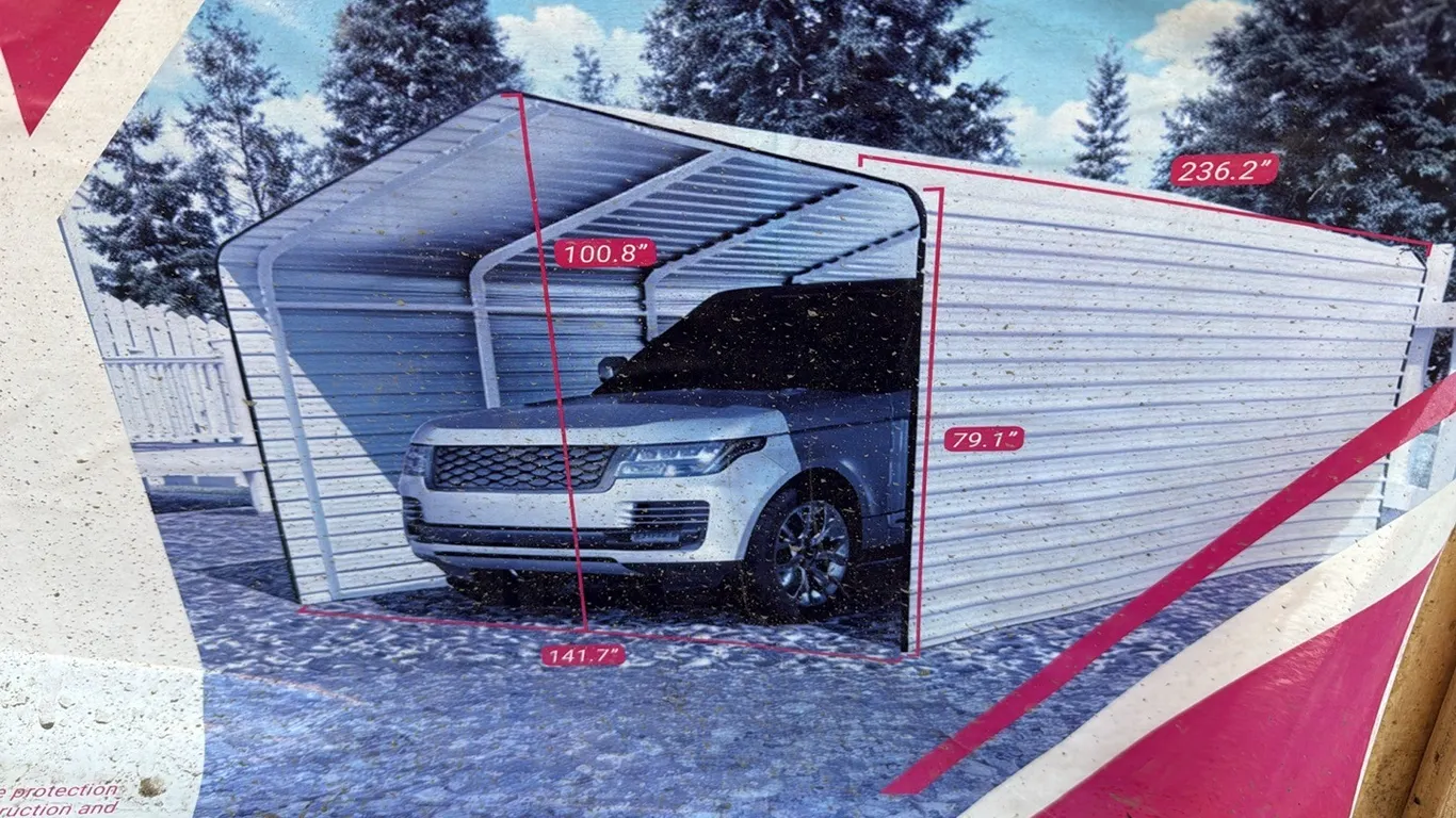 ID 0756 Metal Car Port