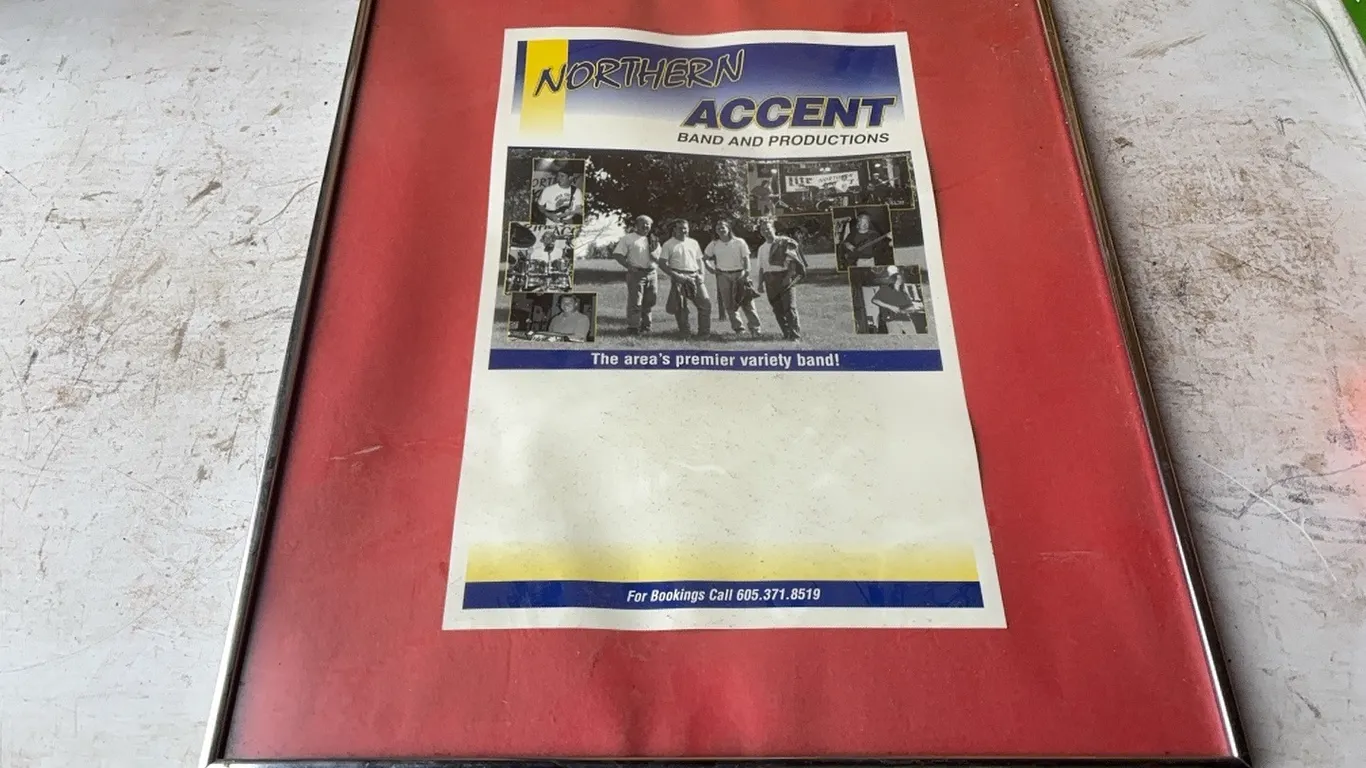 Framed poster