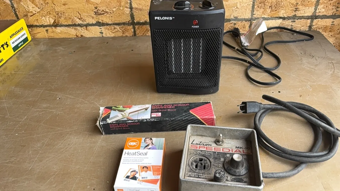 Heater, speed dial, id covers, and knive sharpener