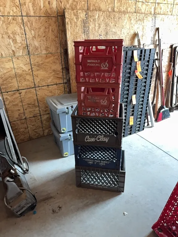 5 milk crates