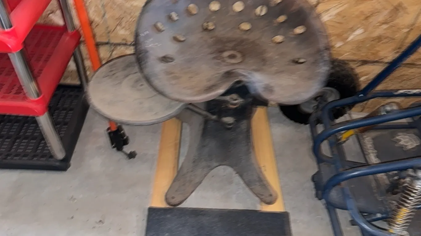 Cast Iron Stool w/ Dolly