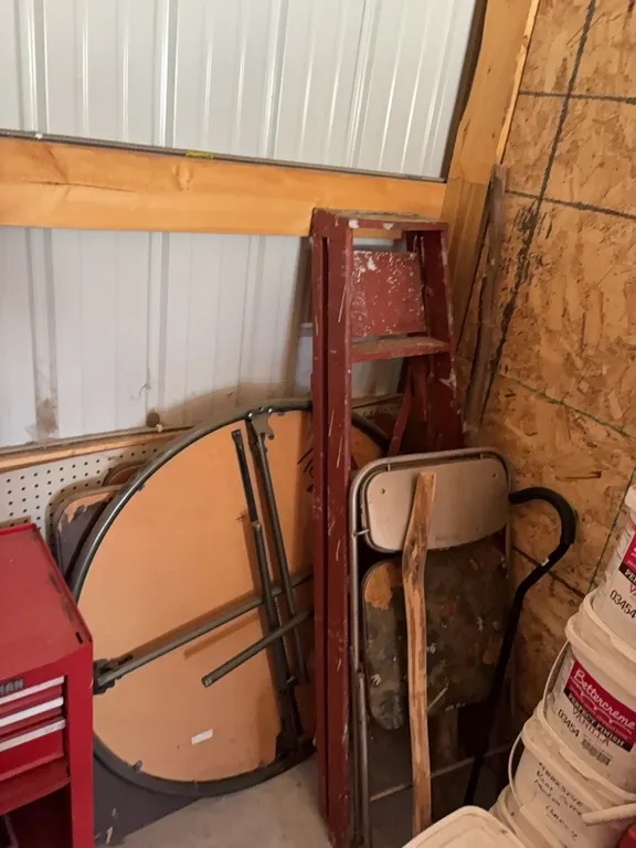 Ladder, Card Tables, Walking Stick