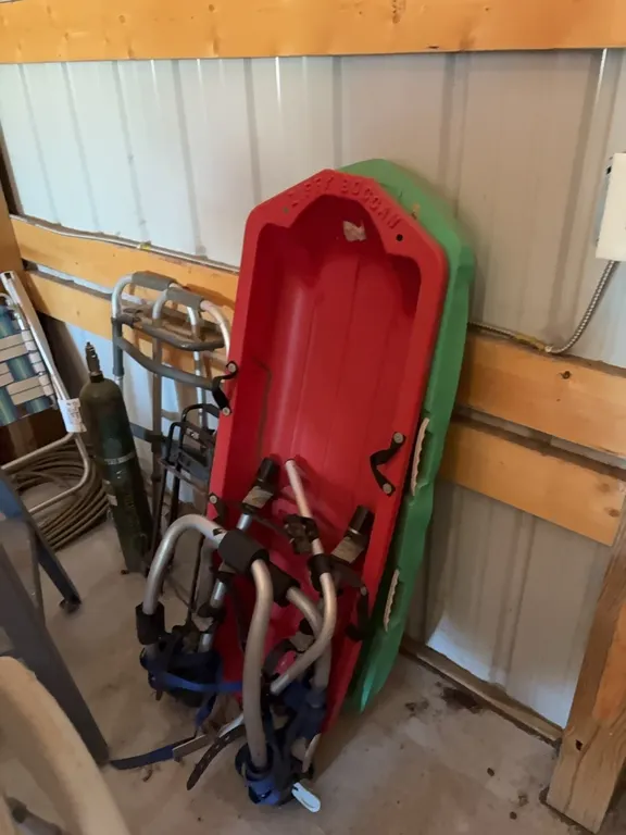 Snow Sleds & Bike Rack