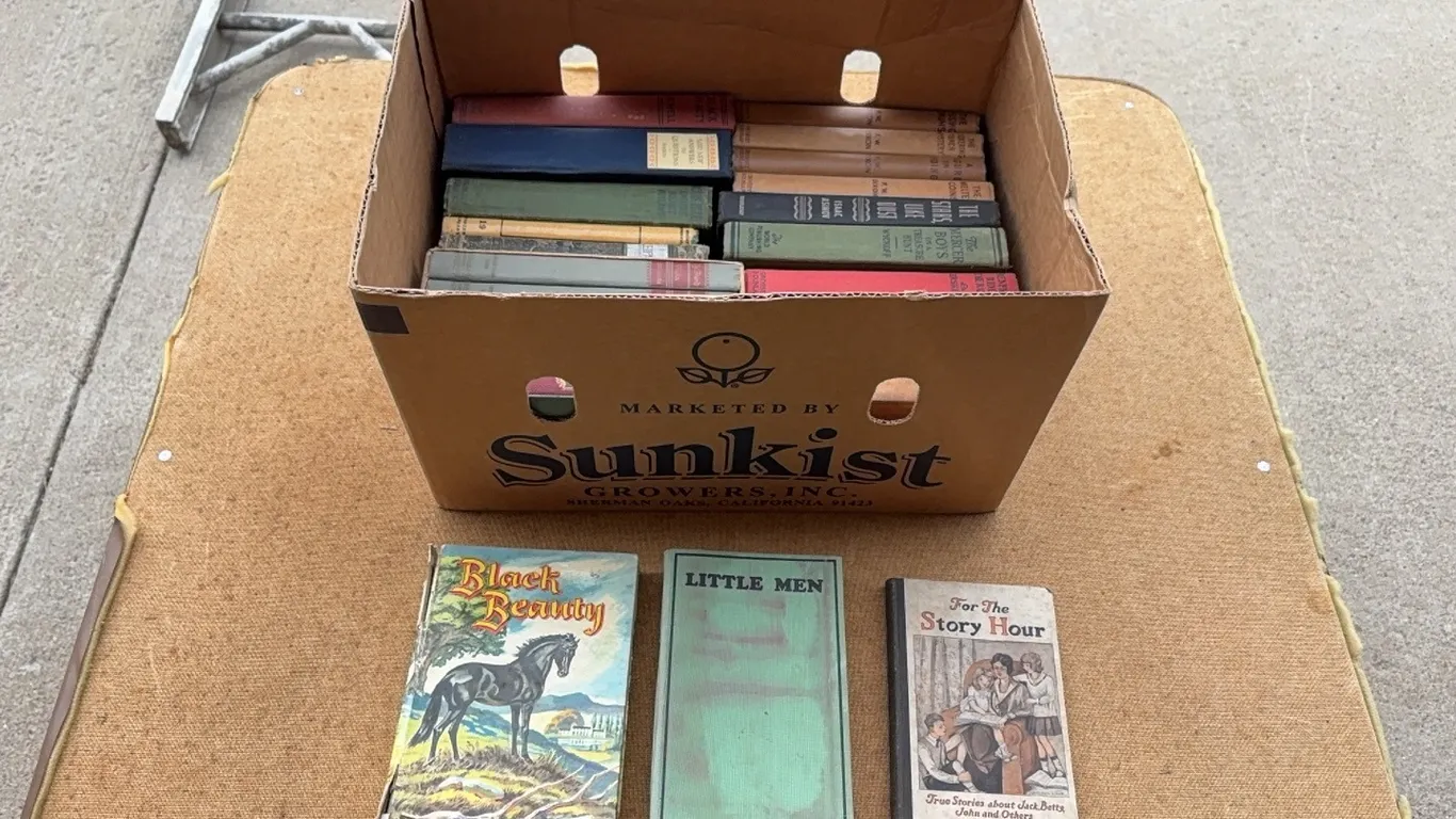 Box of Vintage Books