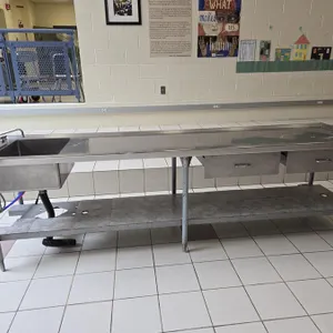 10' Commercial Grade Stainless Steel Prep Station with Sink