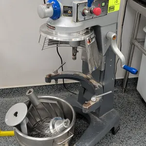 Vollrath MIX1030 30 qt commercial stand mixer. Includes stainless steel mixing bowl, wire whip, flat paddle, dough hook, and safety bowl guard. Featur