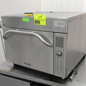 2011 Amana AXP20 commercial high-speed combination oven. Features stainless steel construction, digital push-button controls with rotary dial, and dro