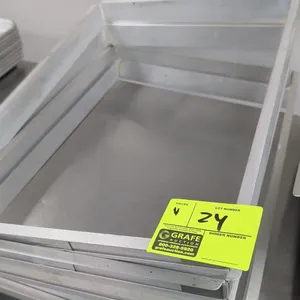 Full size sheet pan extenders. Aluminum construction.