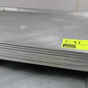 Full-size aluminum sheet pans. Aluminum construction with wire-reinforced rolled rims.