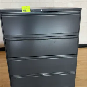 4’ Metal 4-drawer later file cabinet
