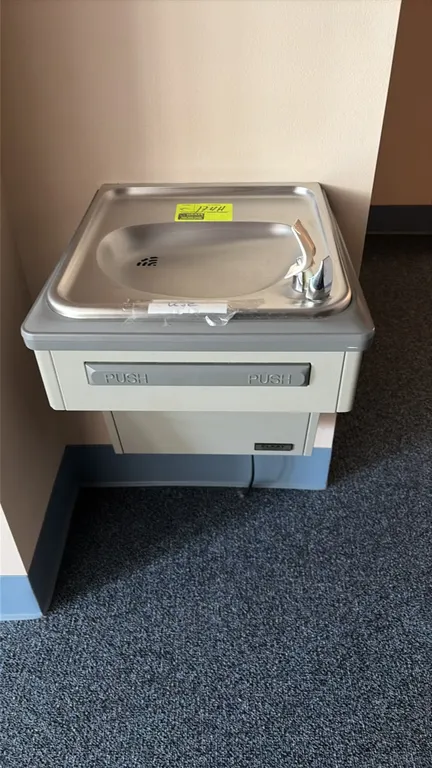 Elkay water fountain shut off valves stay with the real estate