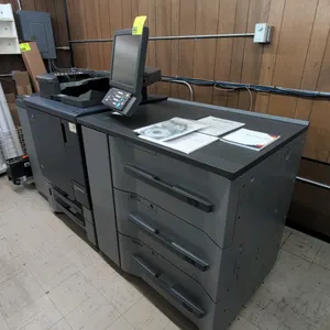 2017 Konica Minolta AccurioPress C2070 digital color production press. Includes DF-706 scanner/document feeder, PF-707m multi-drawer paper feeder, out
