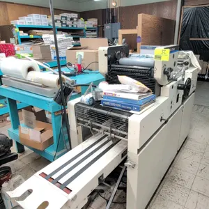 Multigraphics 1360CD offset printing press and duplicator. Features Kompac KolorMate dampening system, AM Multifeeder attachment, integrated task ligh