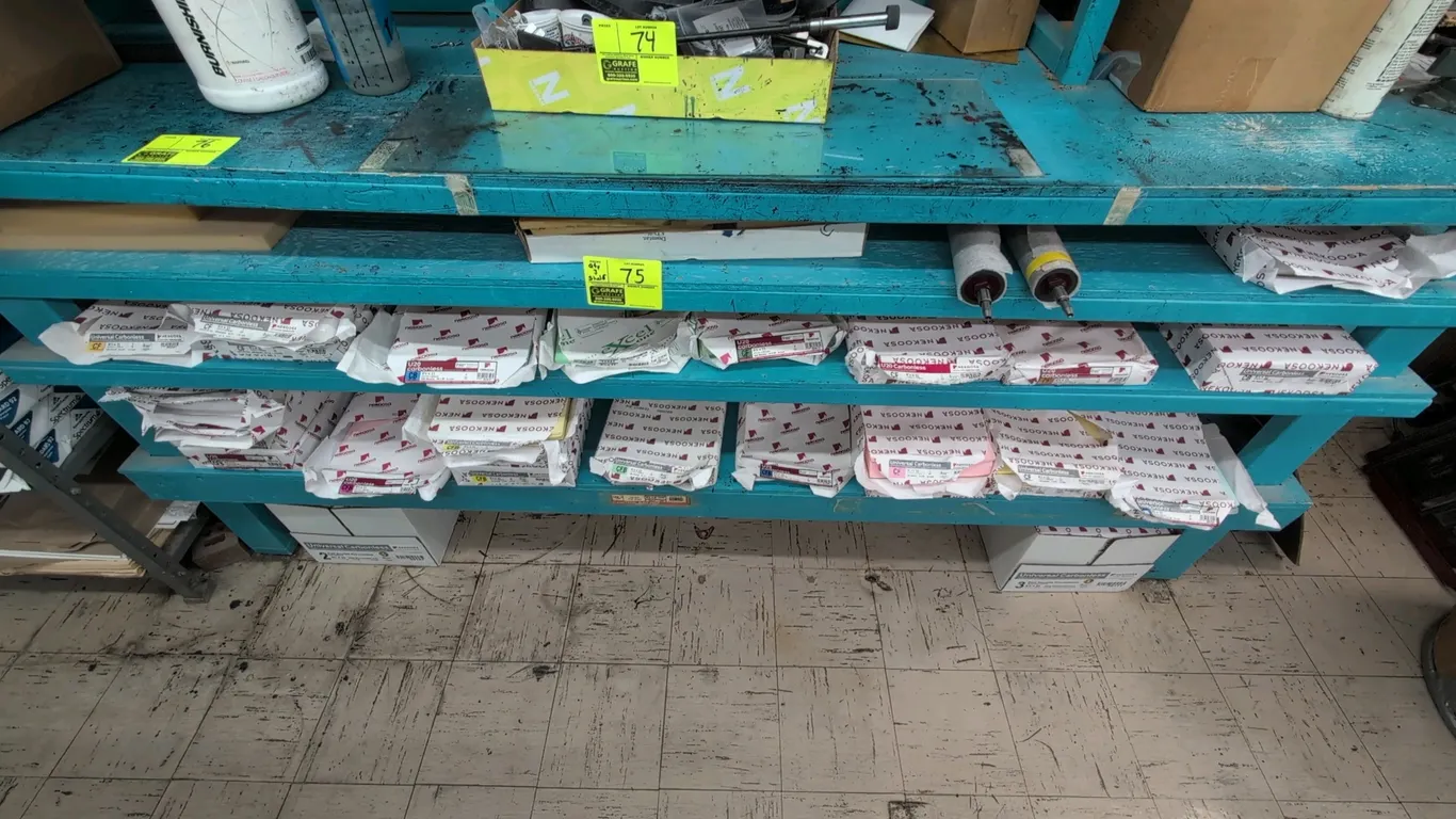 Assorted printing supplies lot. Includes multiple reams of Nekoosa and Excel One 8.5" x 11" carbonless paper in assorted colors and classifications (C