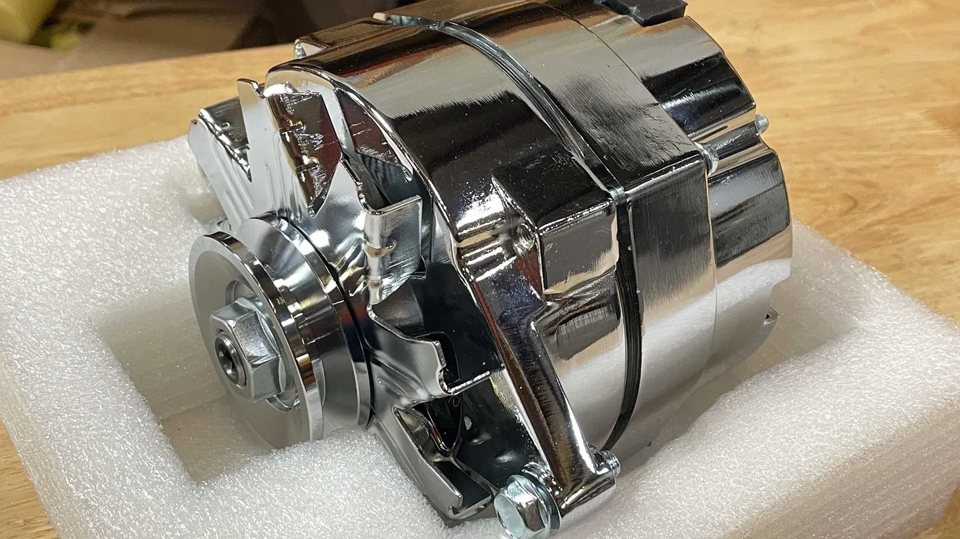 Chrome 12vdc Alternator (PR12)