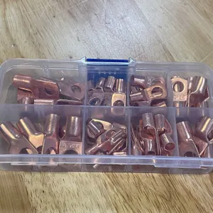 60pc Copper Electrical Wire Lug Connector Kit (PR12)