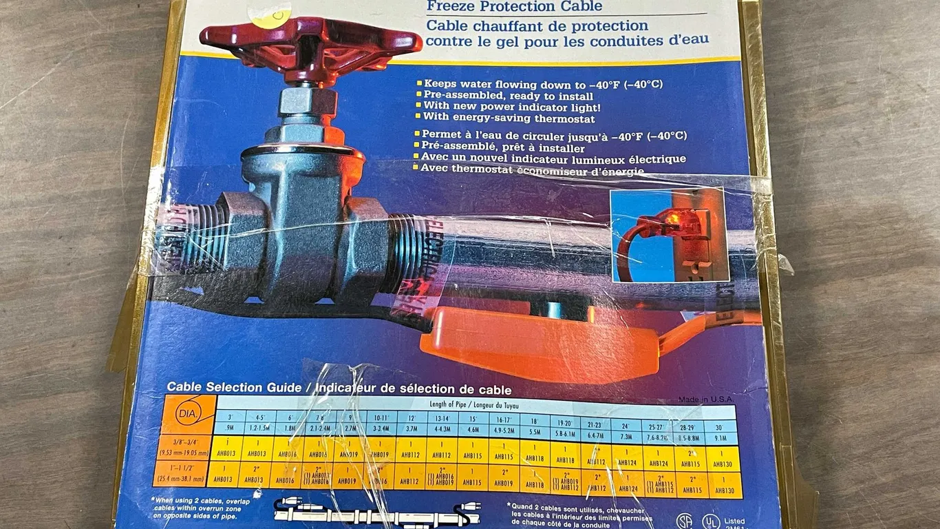 Easy Heat Electric Water Pipe Freeze Protection Cable (PR10)