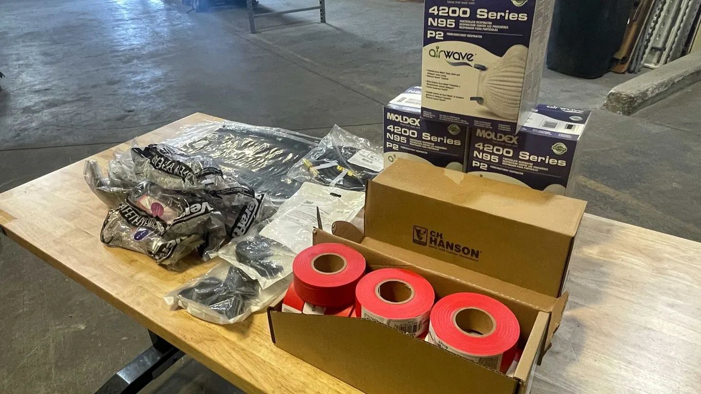 Assorted New Safety Gear and Consumable Materials Lot (PR2)
