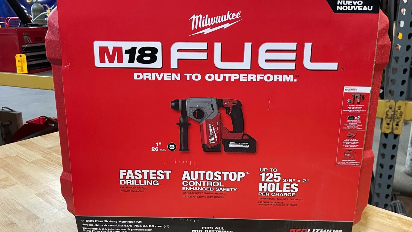 Milwaukee M18 1 Inch SDS Plus Hammer Drill