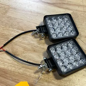 (2) LED Worklights, 3.5" Square, 12vdc (PR13)