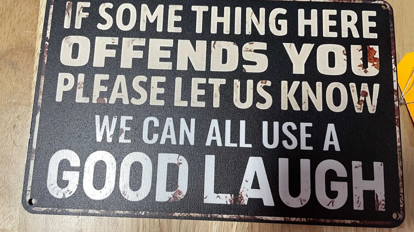 Collectible novelty sign (T2)