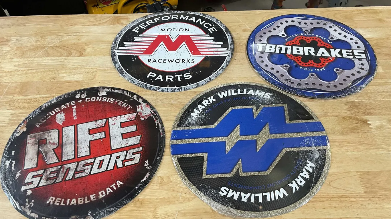 (4) New Automotive Parts Brand Signs (T4)