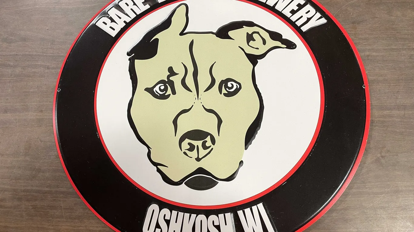 Bare Bones Brewery Oshkosh Wisconsin Metal Sign (T5)
