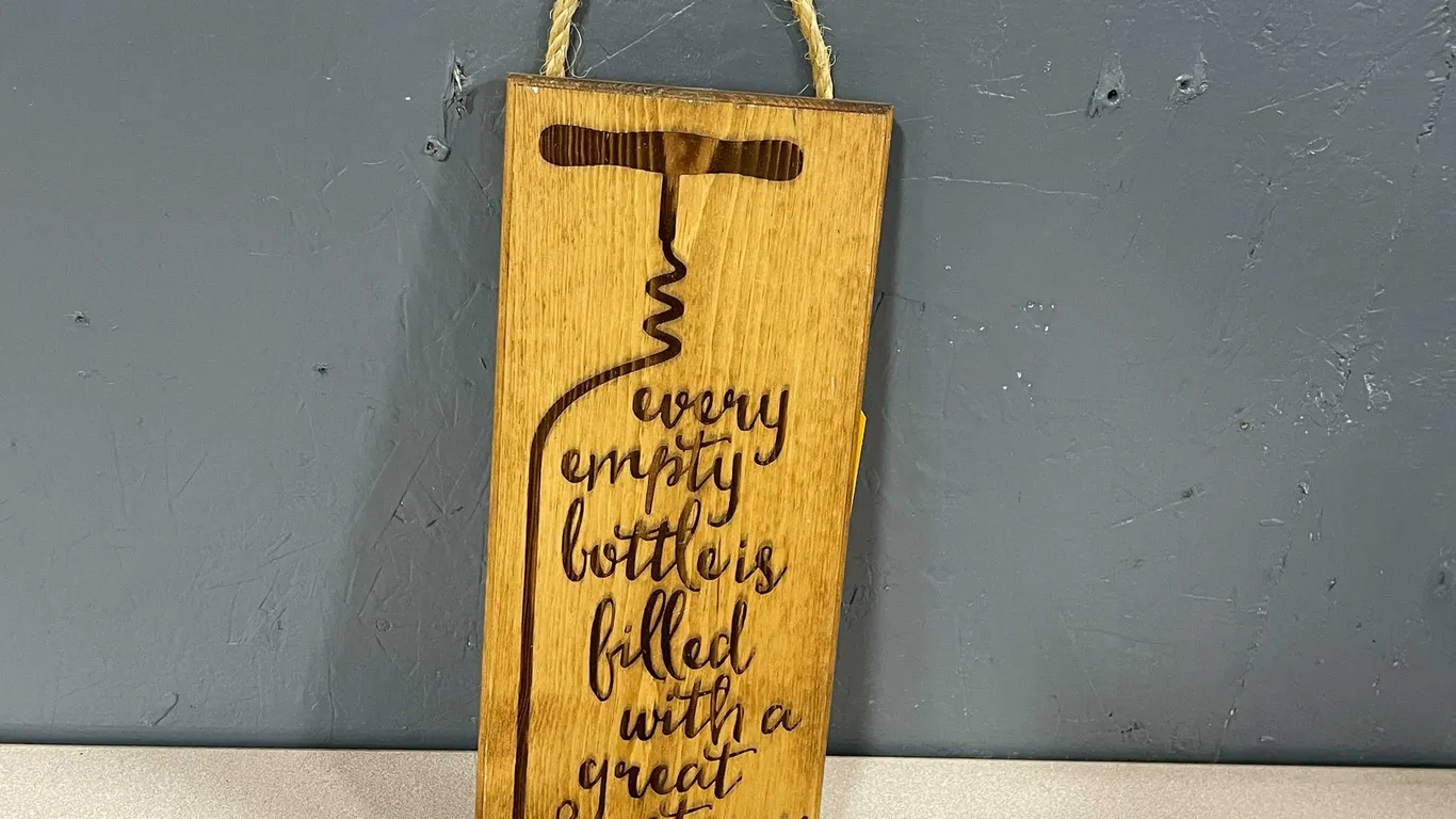 Wine Story Wooden Sign (T5)