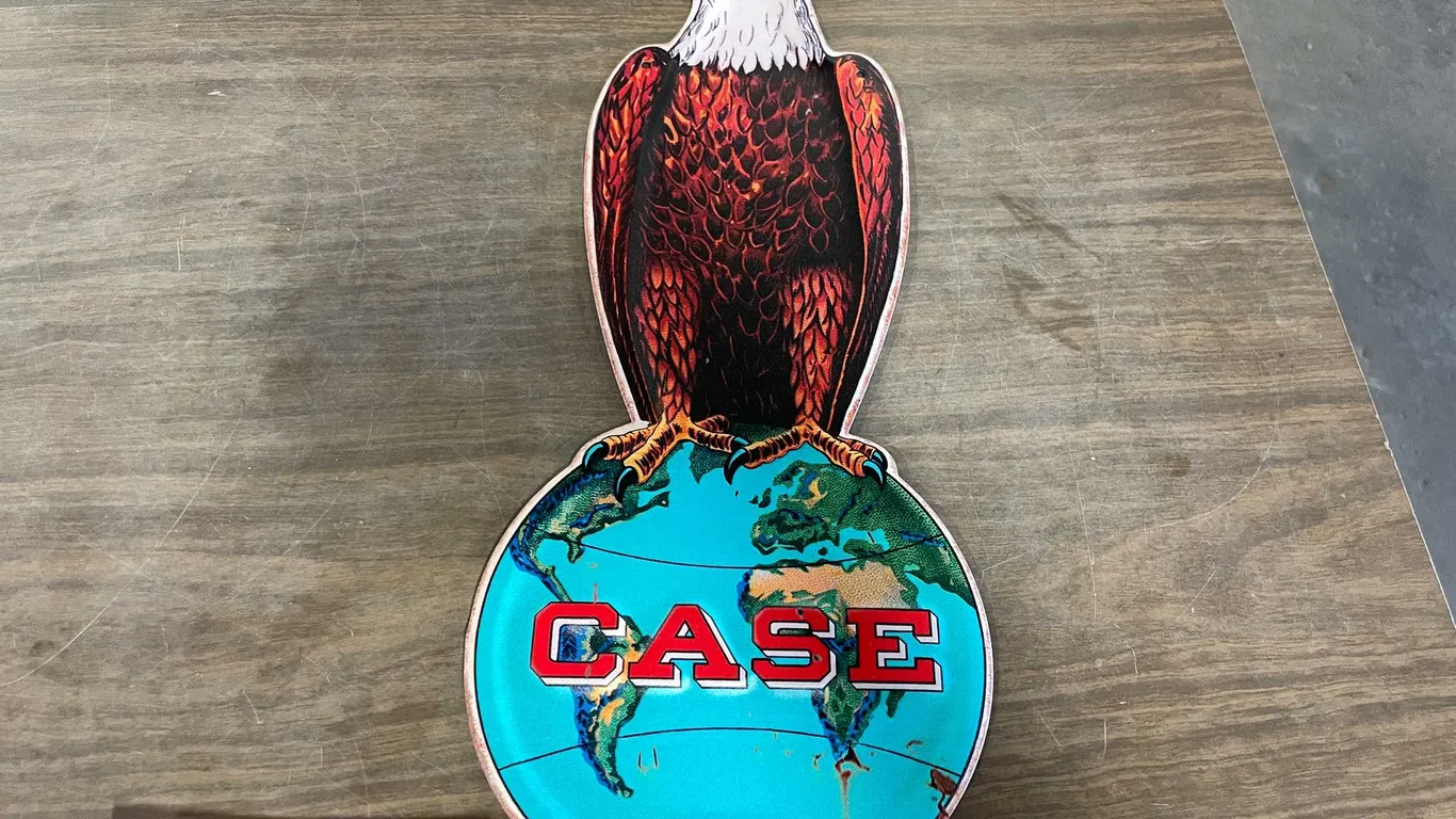 Case Metal Sign