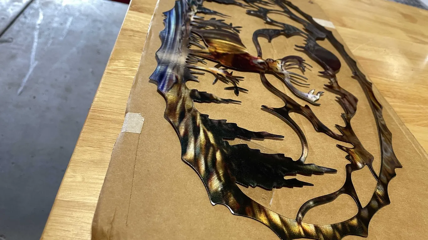 Laser cut metal sign of Deer (T2)