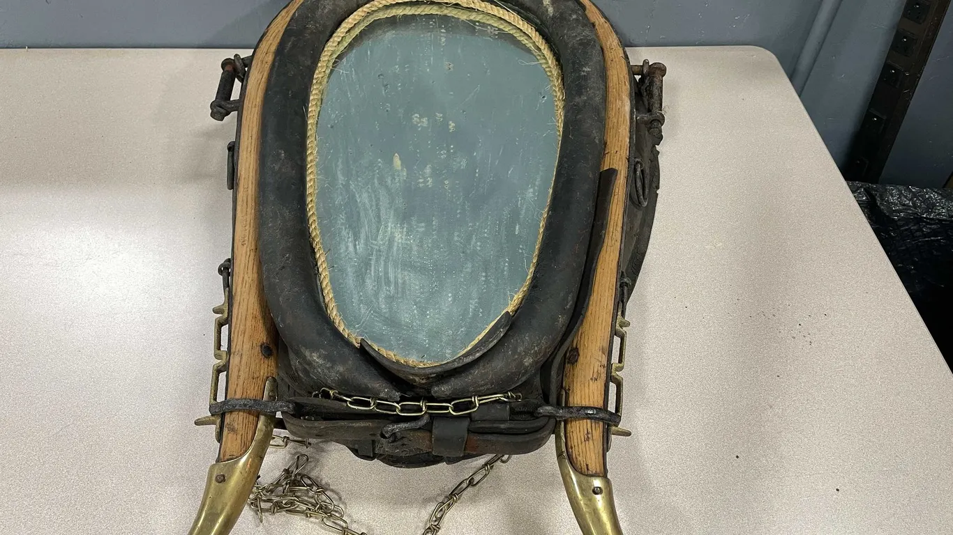 Antique Oxen Harness Mirror (T2)