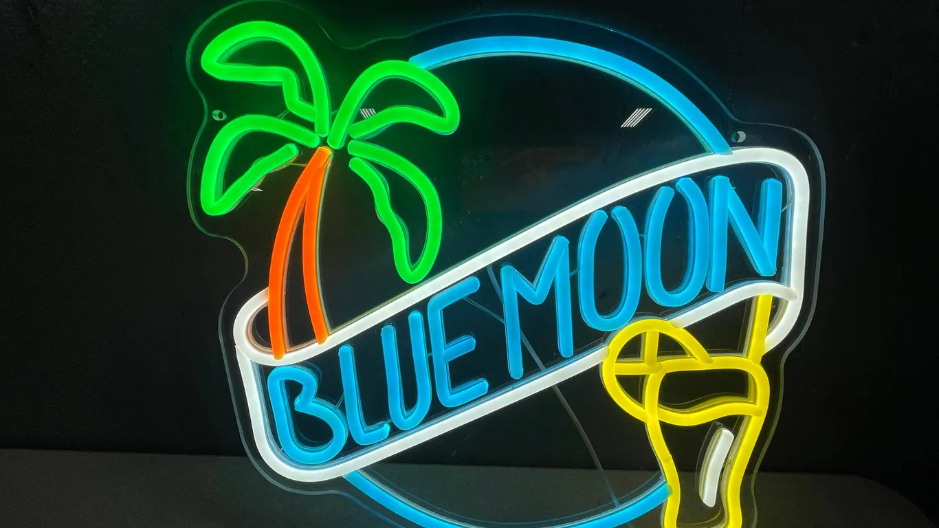 Blue Moon Beer LED Neon Sign (T2)