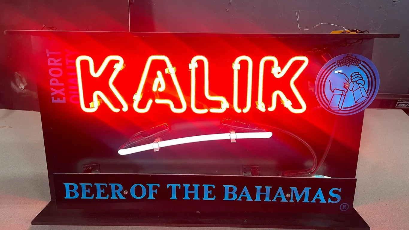 Kalik Beer of the Bahamas Neon Sign