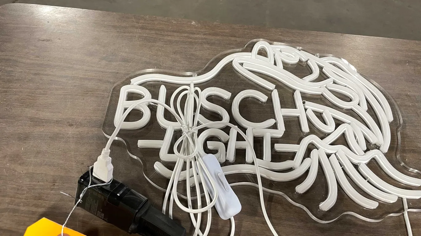 Busch Light Large Mouth Bass LED Neon Sign (T3)