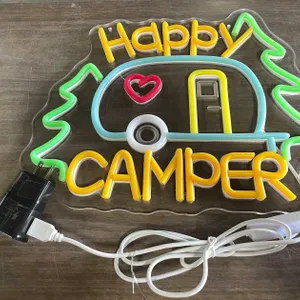 Happy Camper LED Neon Sign (T3)