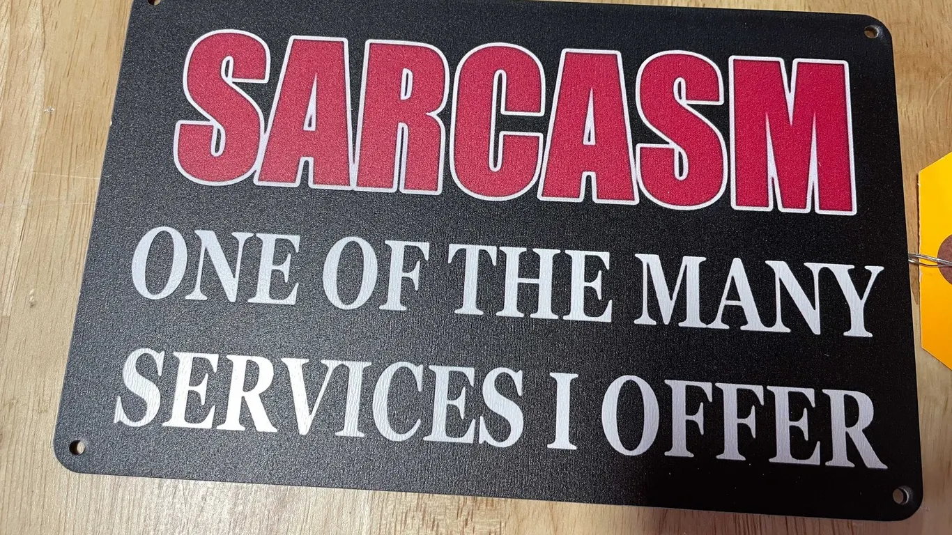 Collectible novelty sign (T2)