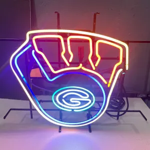 Wisconsin Teams (Packers, Badgers, Brewers Neon Sign