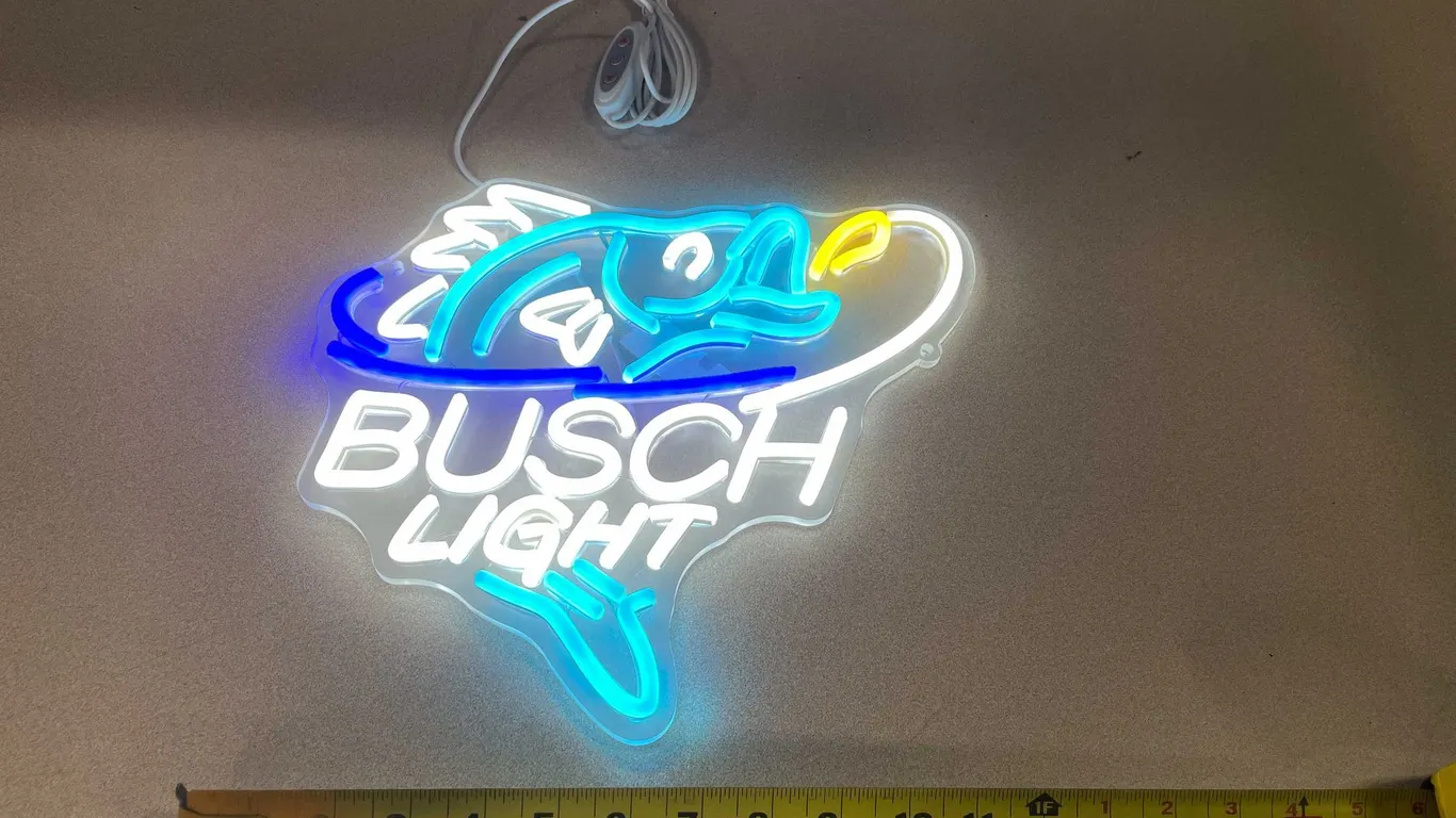 Collectable neon light, Busch Light (T2)