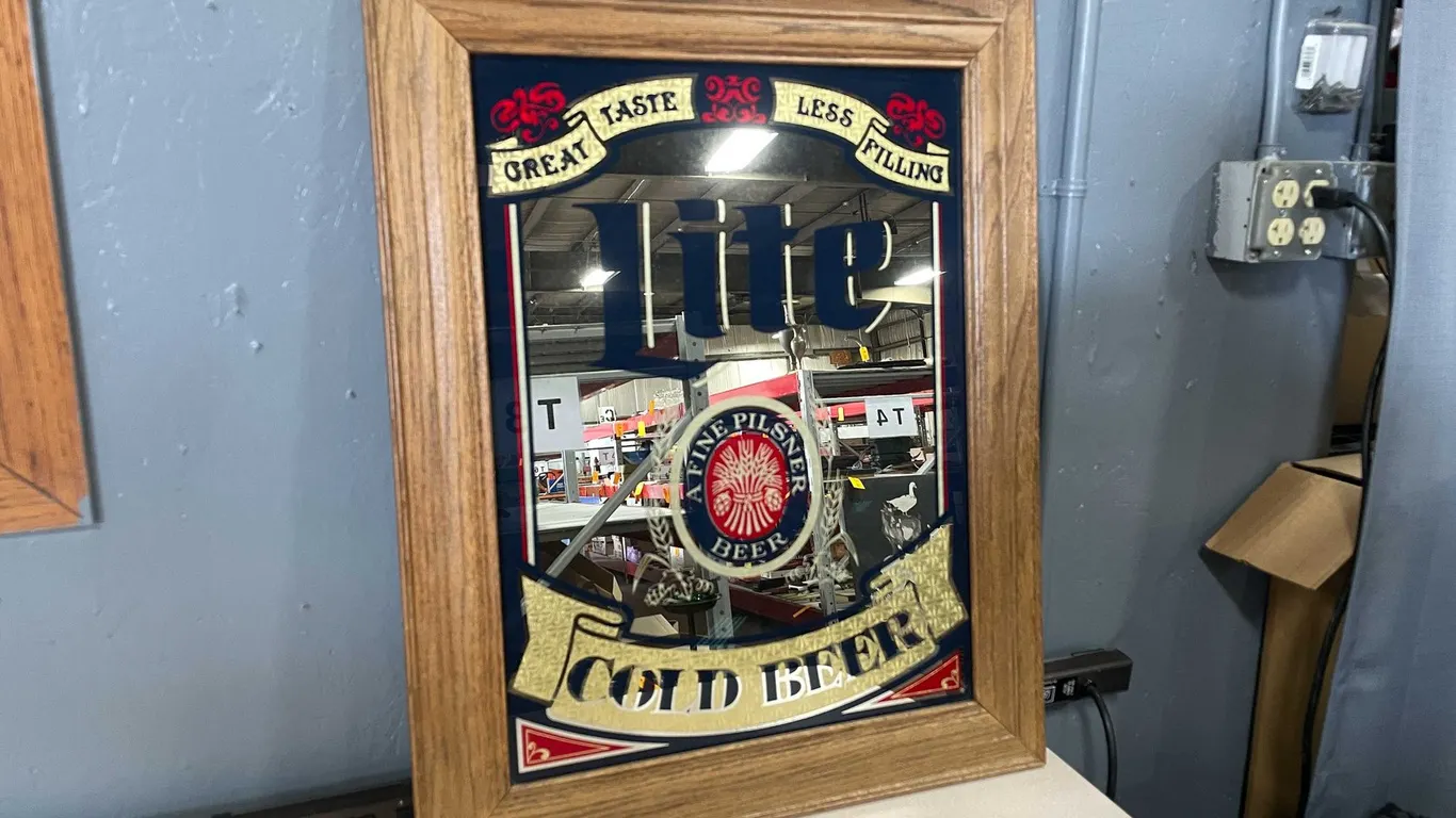 Vintage Miller Lite Mirror (T5)